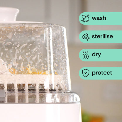 4-in-1 Baby Bottle Washer, Steriliser, Dryer & Protector | from Bebello