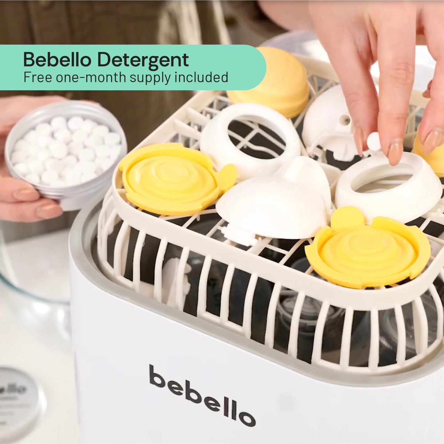 4-in-1 Baby Bottle Washer, Steriliser, Dryer & Protector | from Bebello